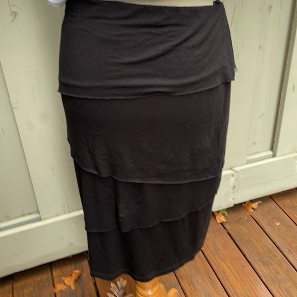 Design 365 Bandage Skirt Black Stretch Cotton Blend With Spandex Size M - Picture 5 of 7